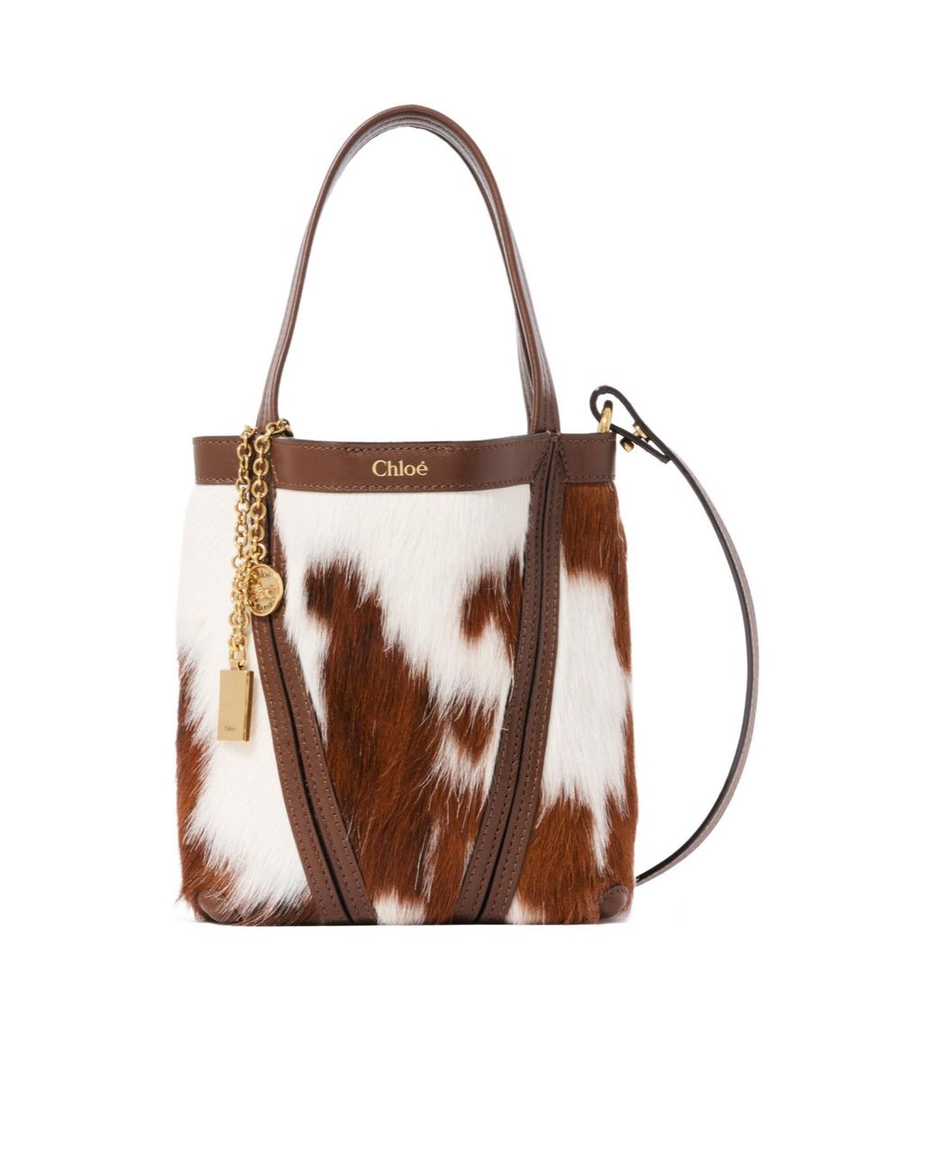 Chloé Brown Small Chloé Spin Tote Bag