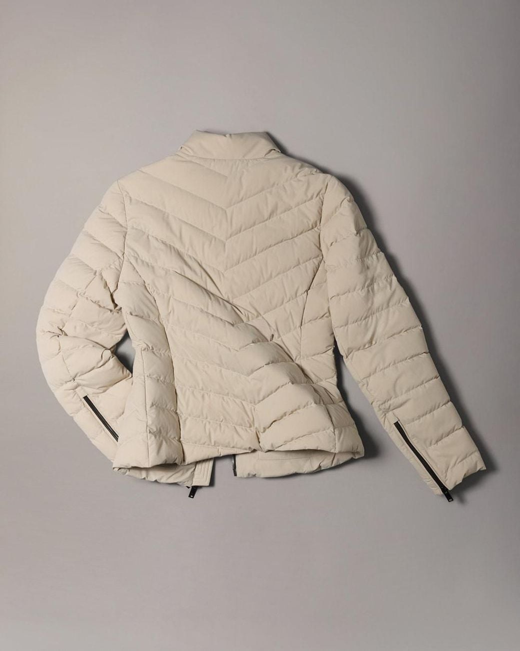 Moose Knuckles Natural Elora Down Jacket