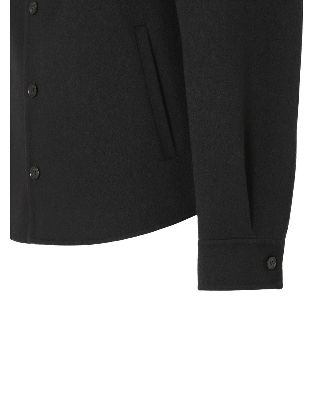 Fendi Black Long Sleeved Buttoned Blouson for men