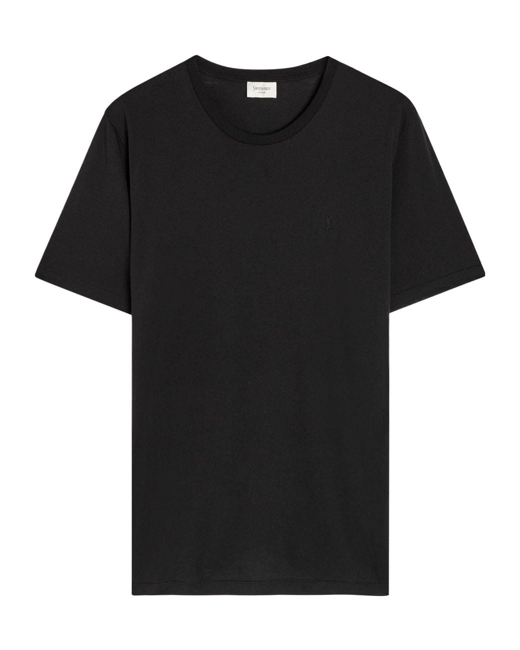 Saint Laurent Black Crew-Neck T-Shirt for men