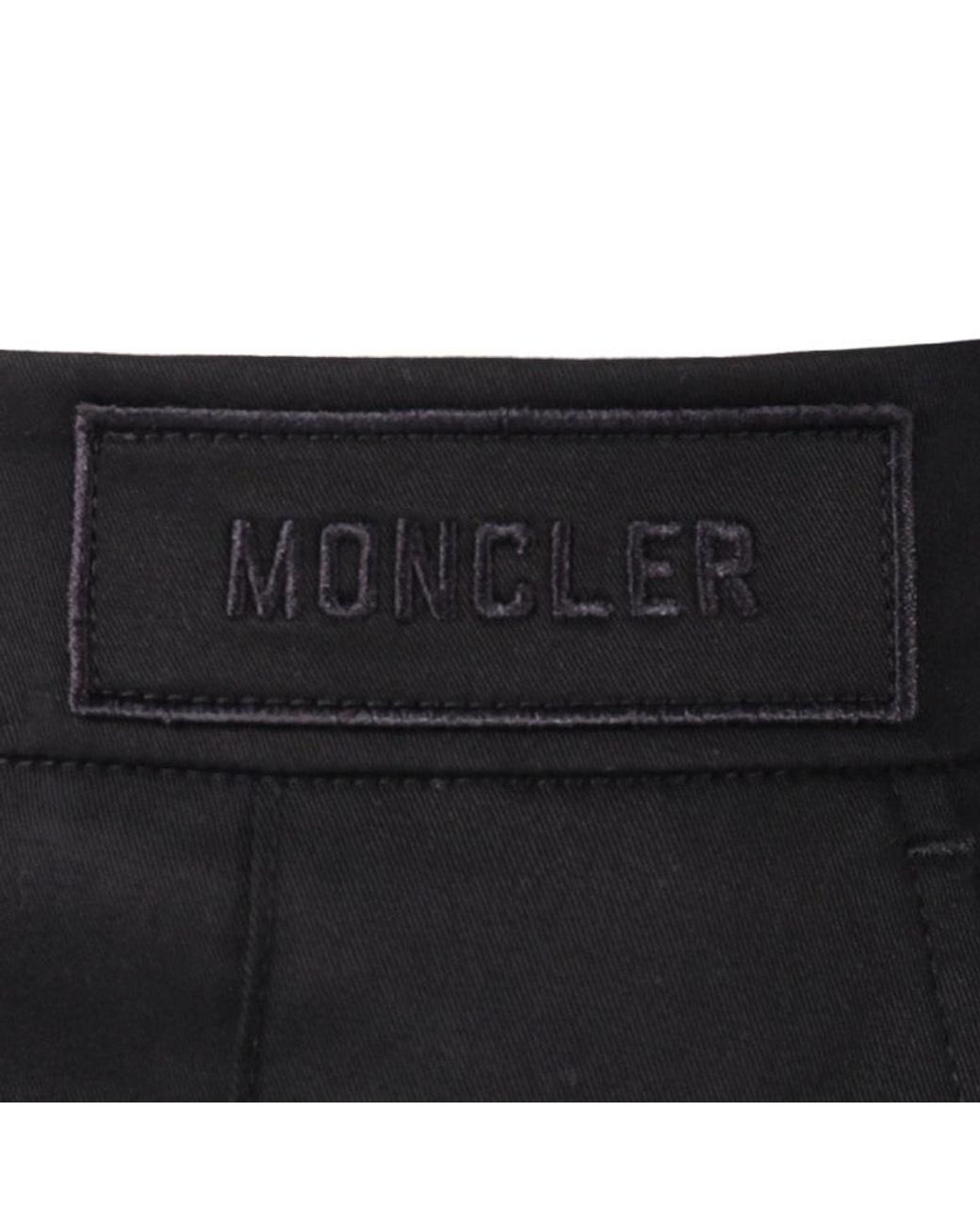Moncler Black Low-Rise Tailored Trousers