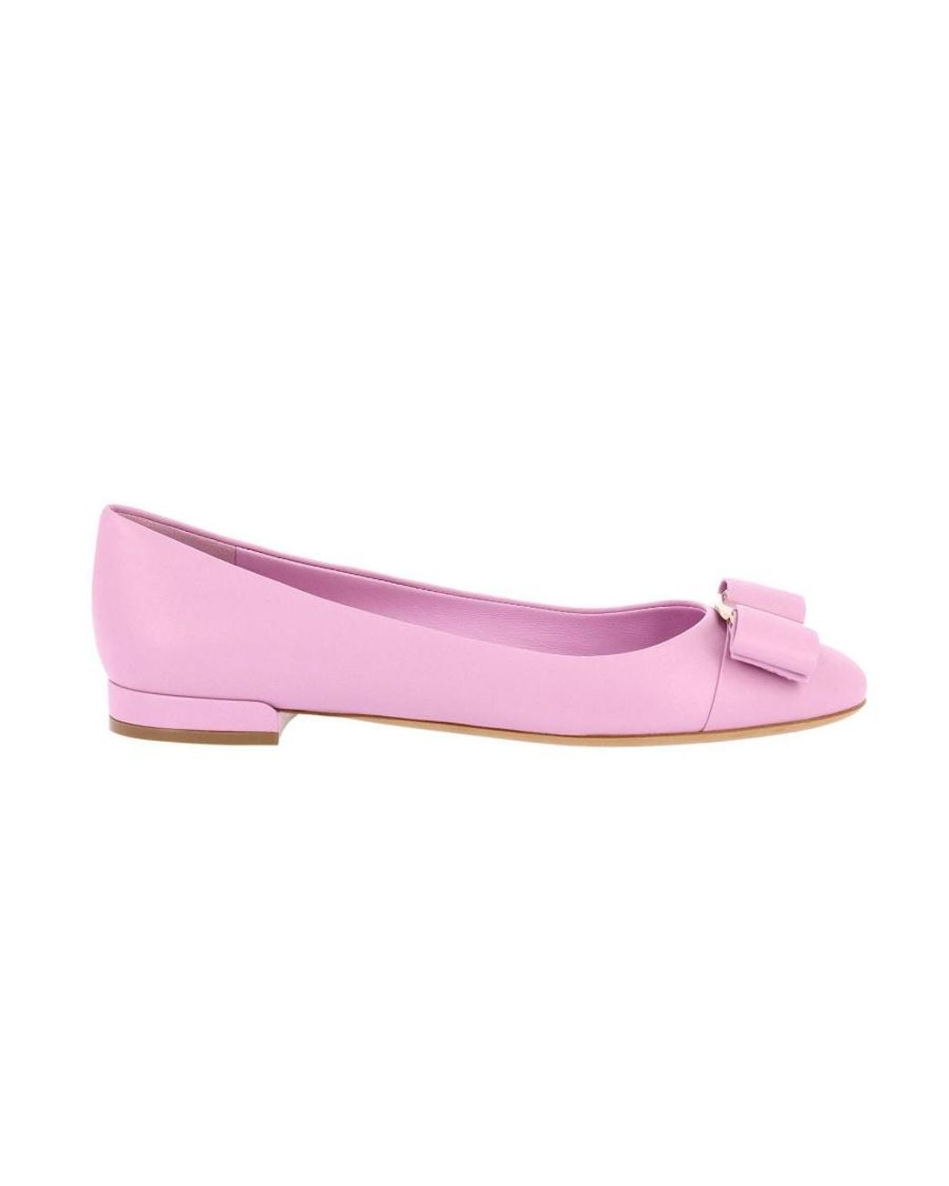 Ferragamo Pink Varina Ballet Shoes