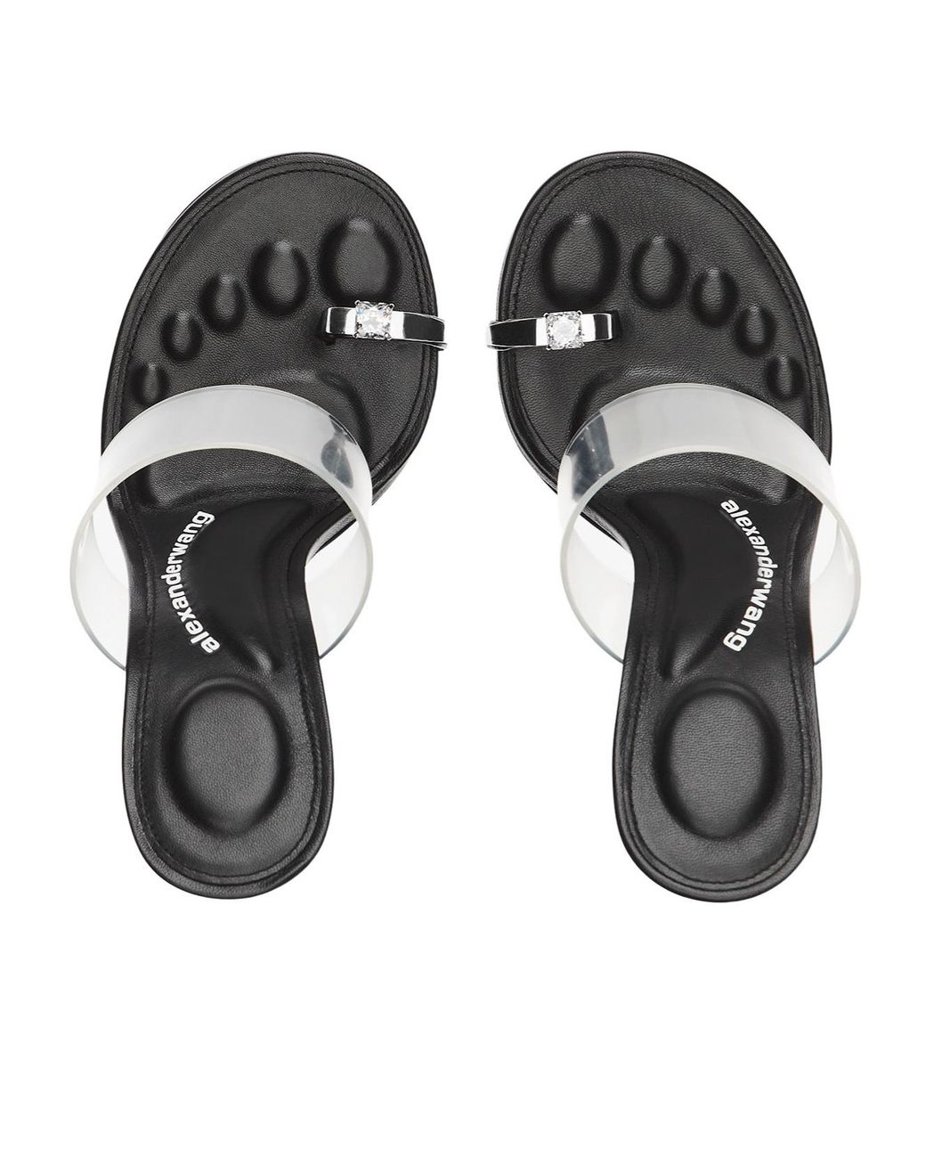 Alexander Wang White Bianca Slip-On Sandals