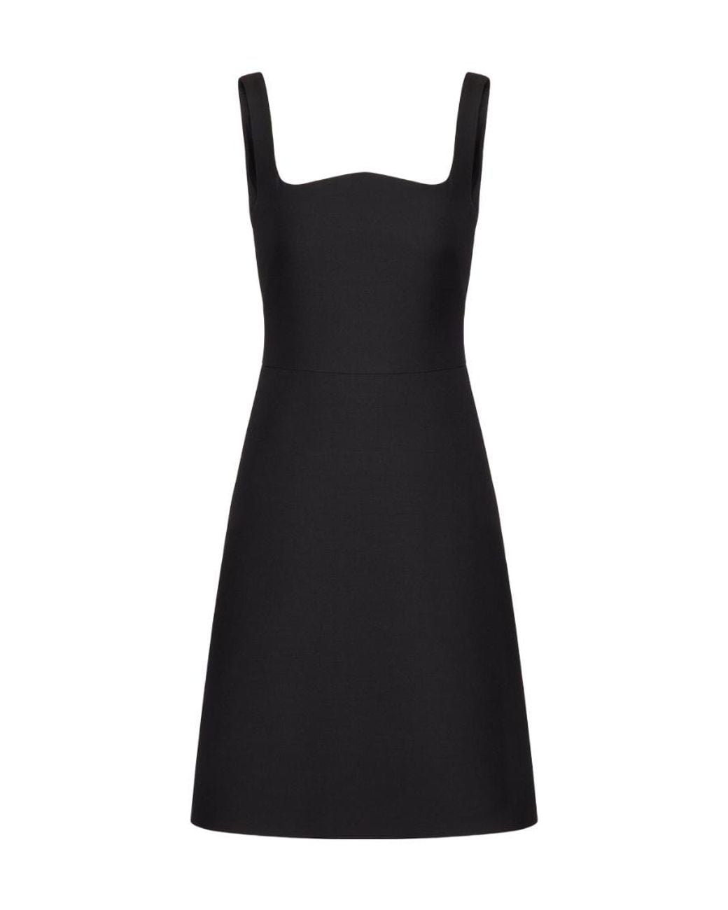 Valentino Black Open Back Sleeveless Mini Dress