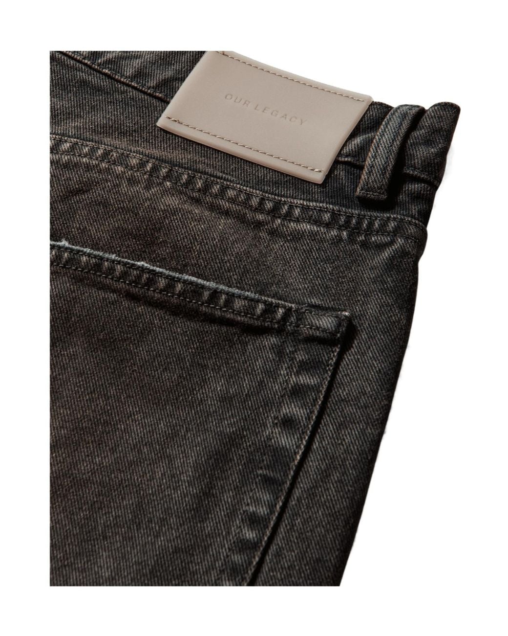 Our Legacy Gray Belt Loop Jeans