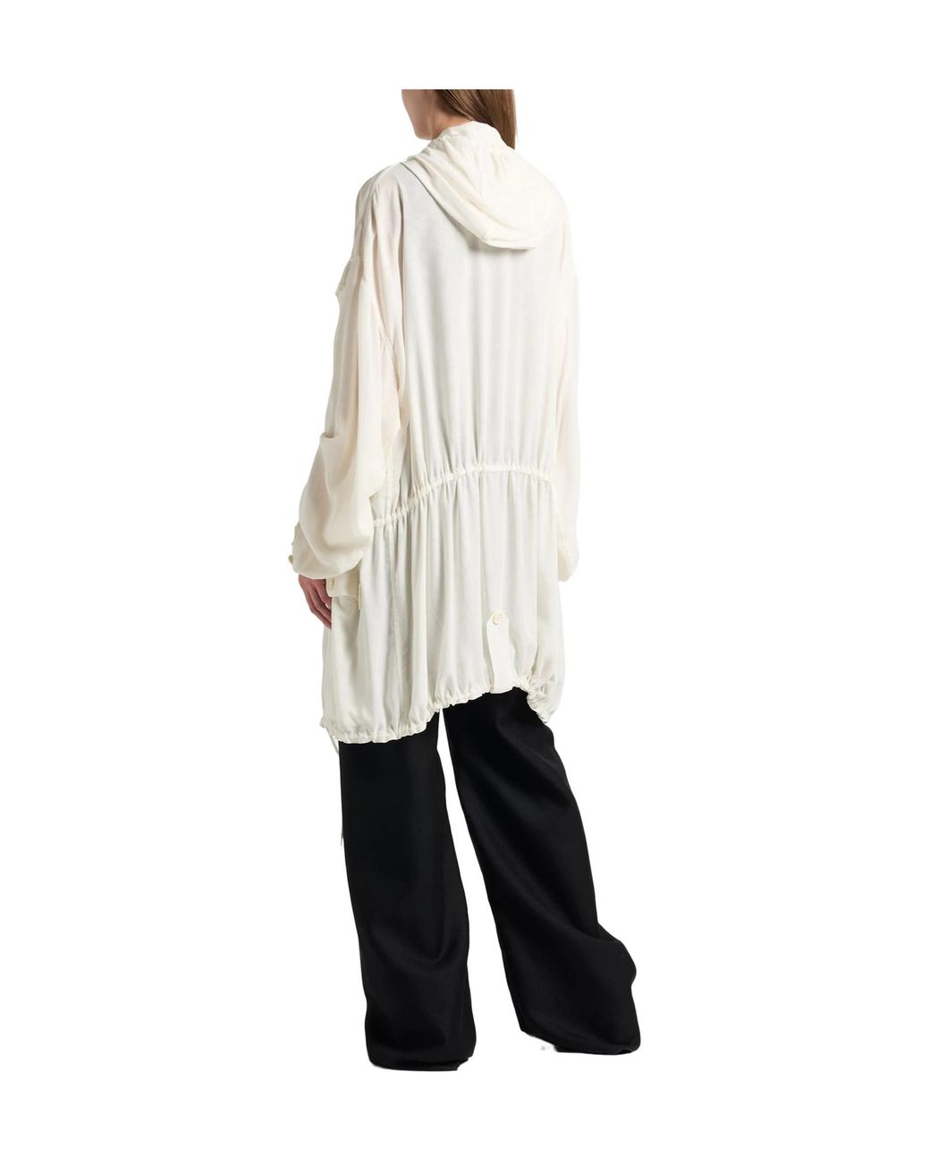 Maison Margiela White Full-Length Jackets