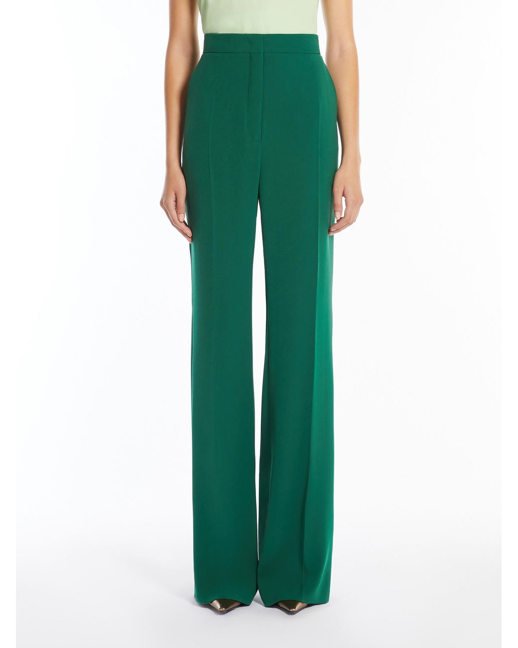 Max Mara Green Studio Cosmo Pleat Detailed Trousers
