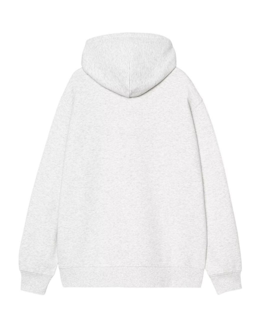Carhartt White Logo-Embroidered Hoodie