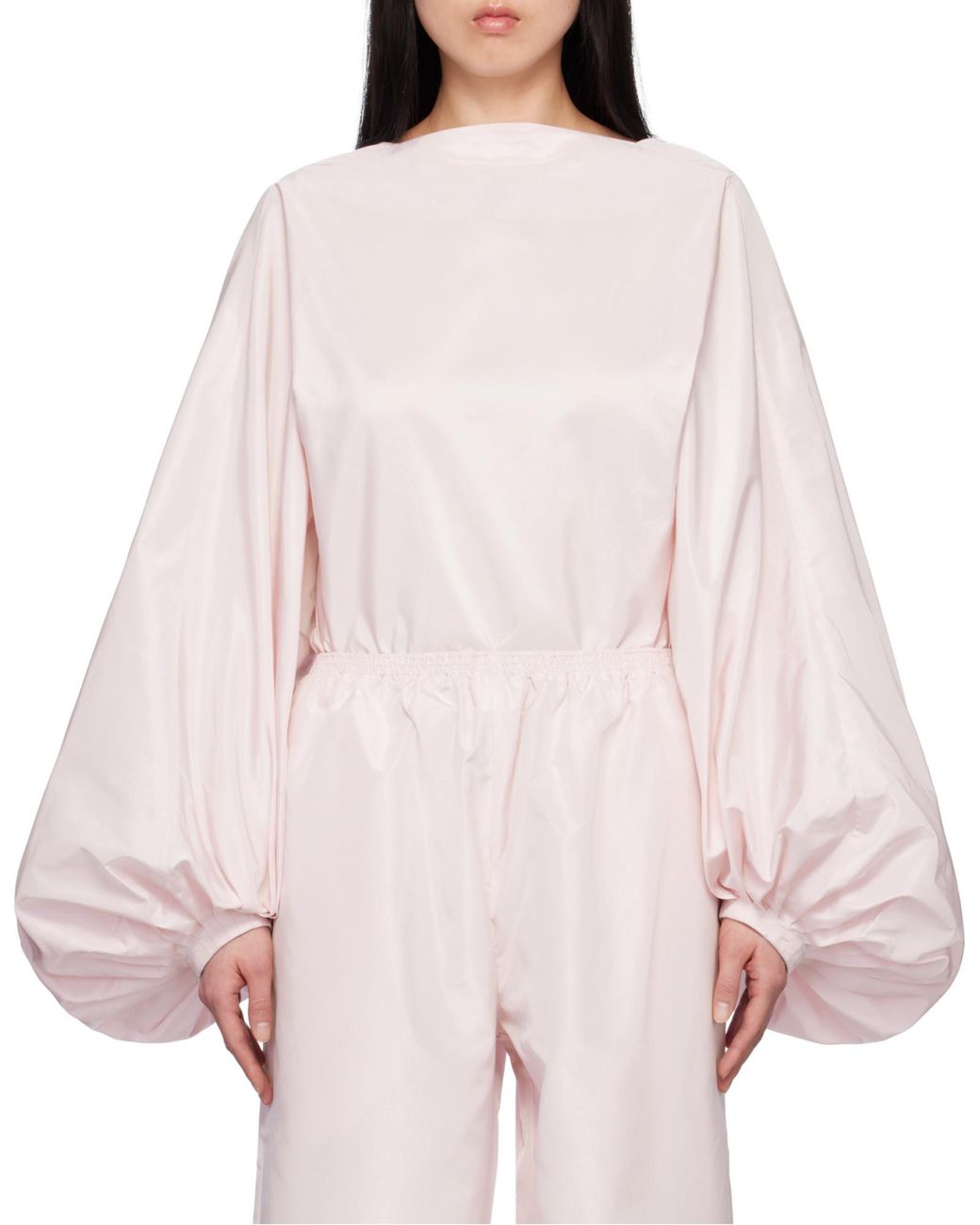 Alaïa Purple Alaïa Ballon Open-Back Bodysuit Top