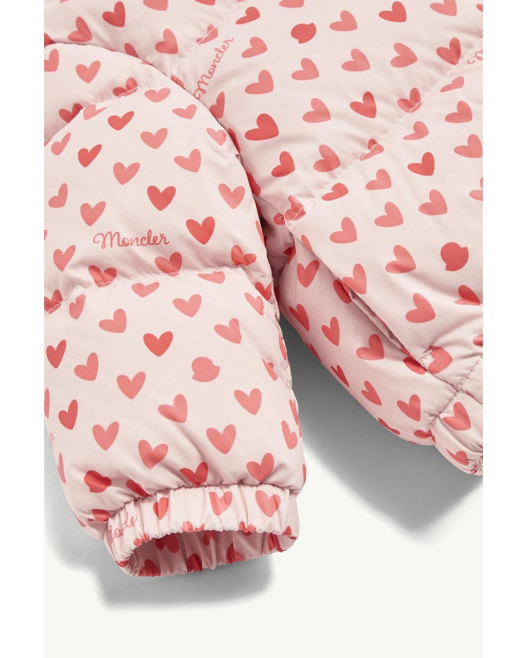 Moncler Pink Bashira Printed Down Jacket