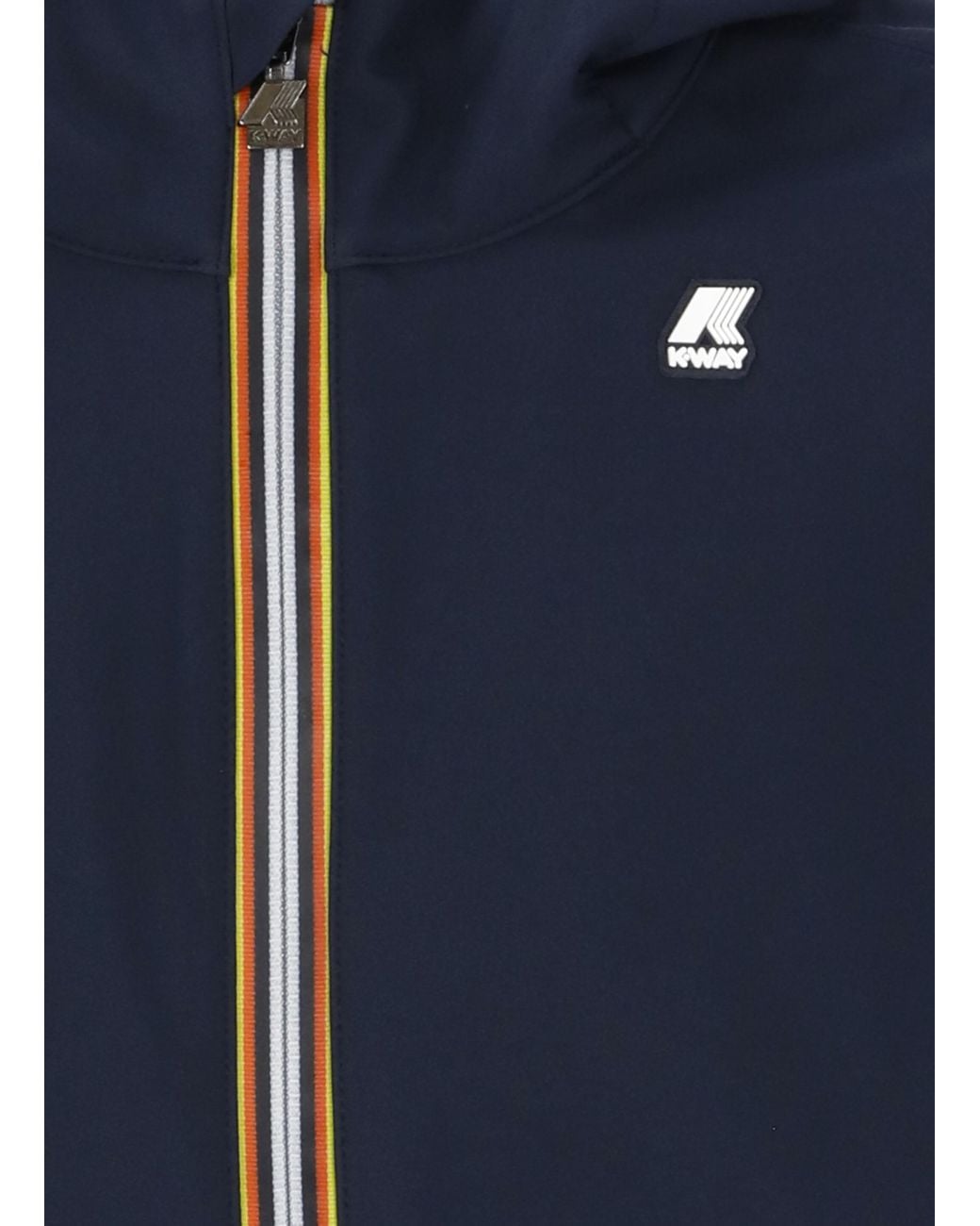 K-Way Blue Hooded Long-Sleeved Casual Jacket for men