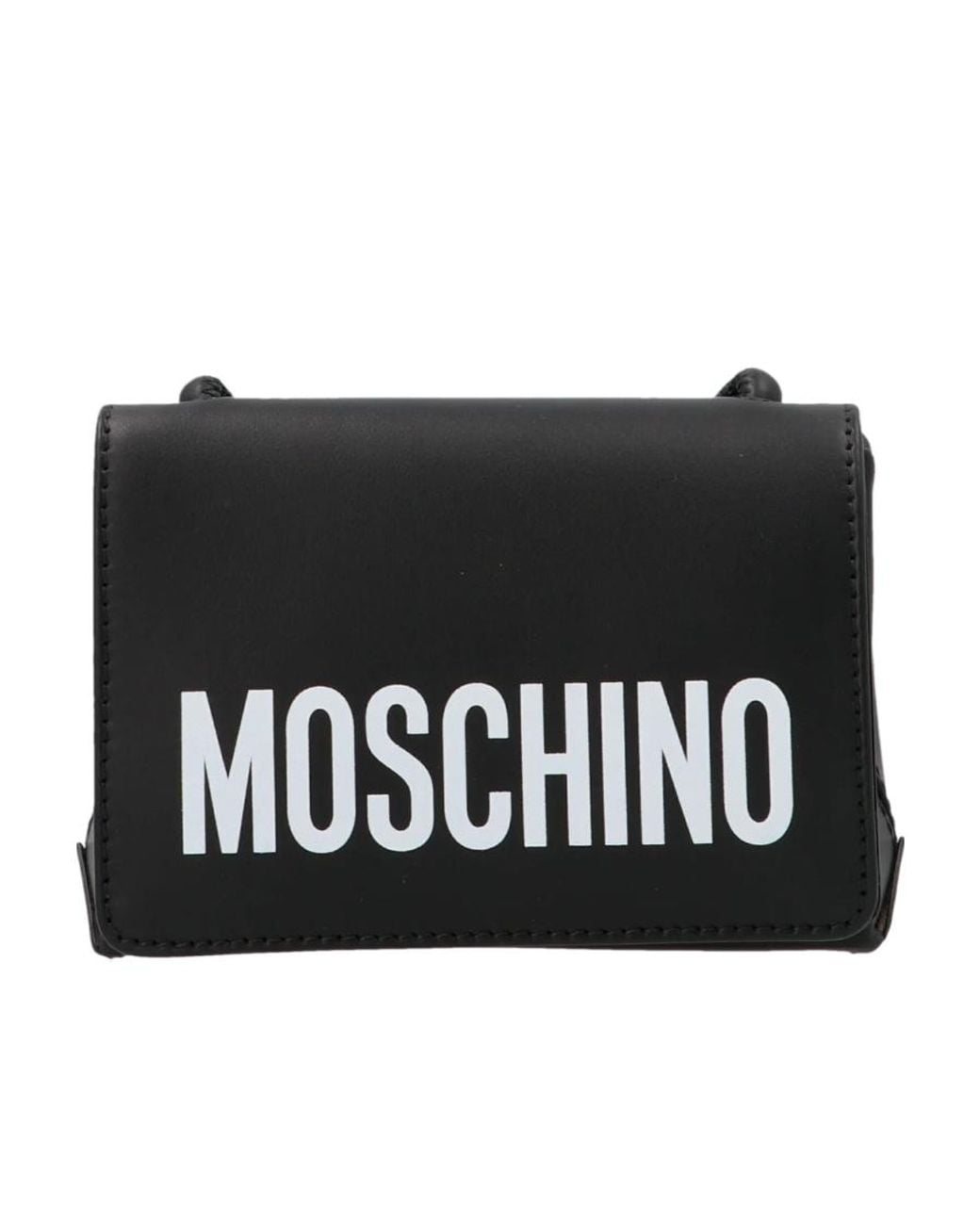 Moschino Black Logo Shoulder Bag