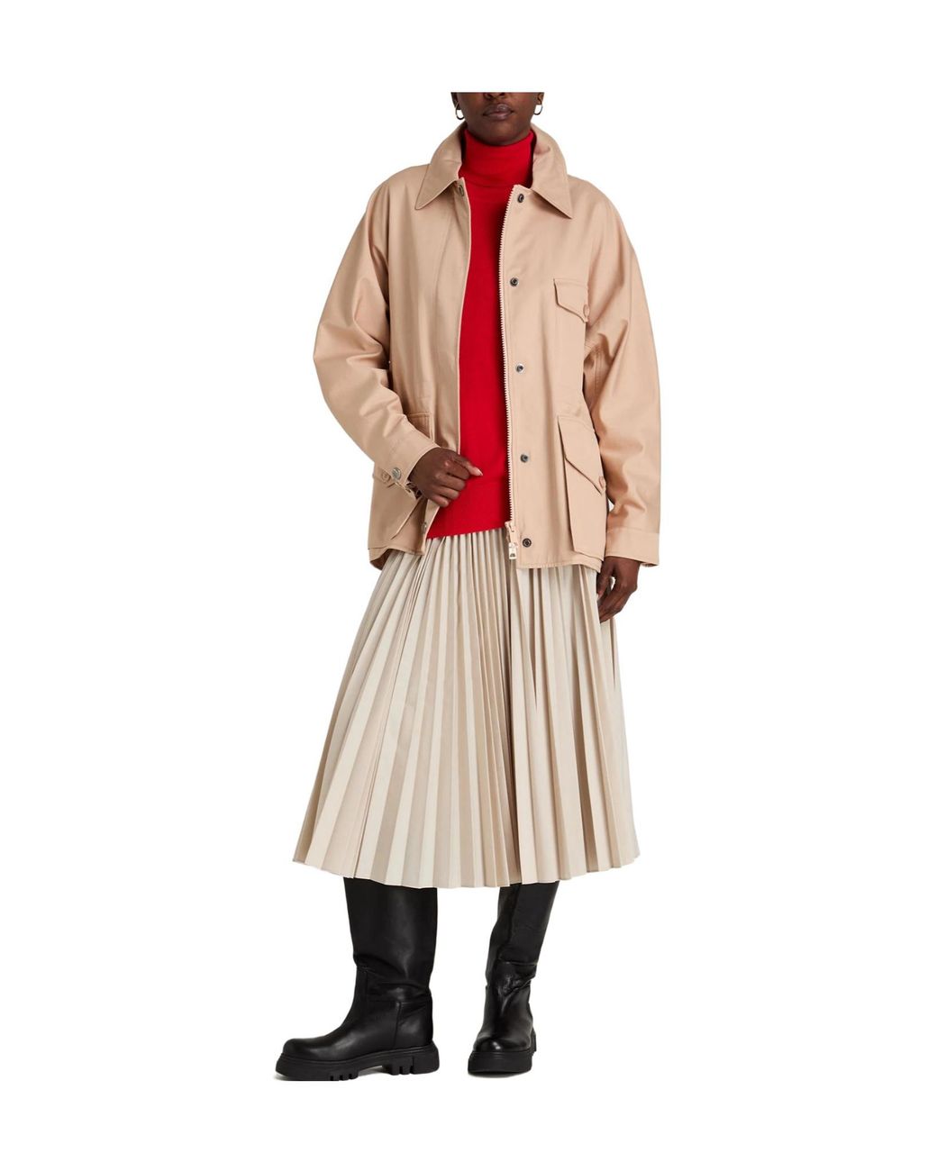 Burberry Natural Minimalist Longsleeve Safari Jacket