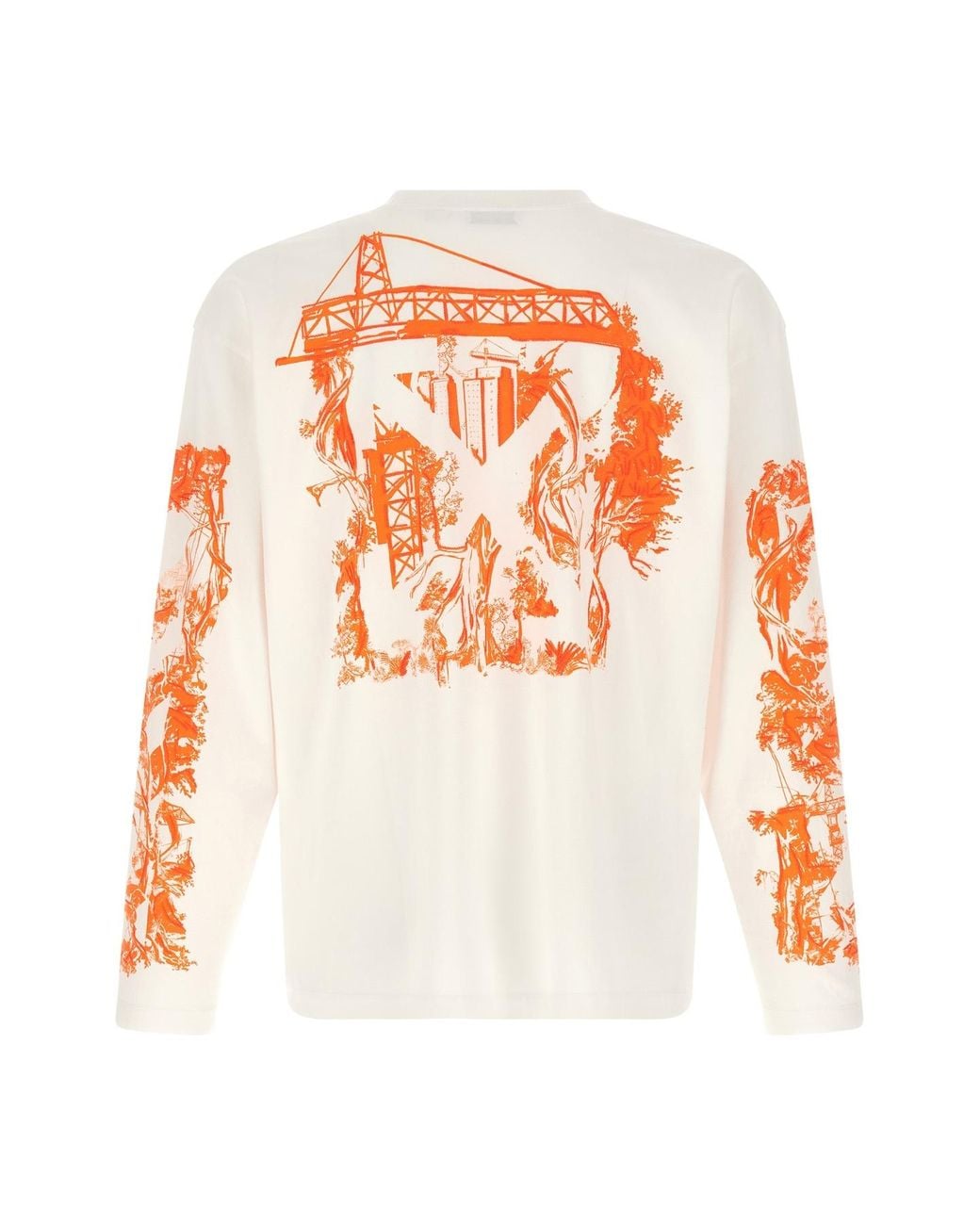 Off-White c/o Virgil Abloh White City Nature Skate Crewneck T-Shirt for men