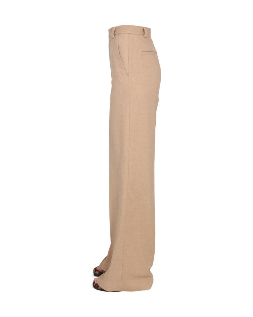 RED Valentino Natural Tailored Wide Leg Pants