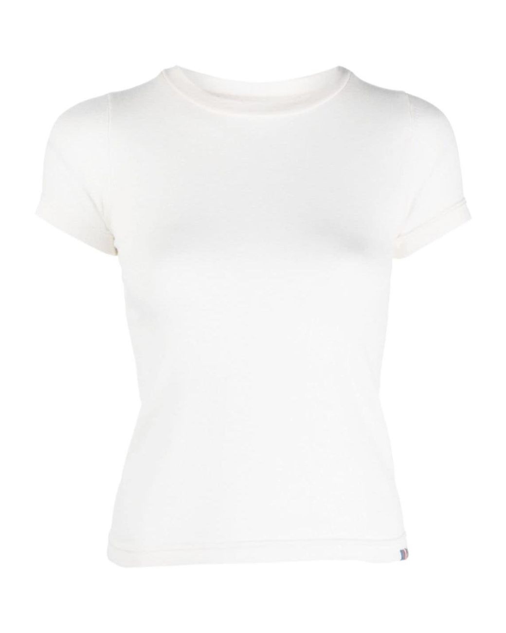Extreme Cashmere White America Knitted T-Shirt