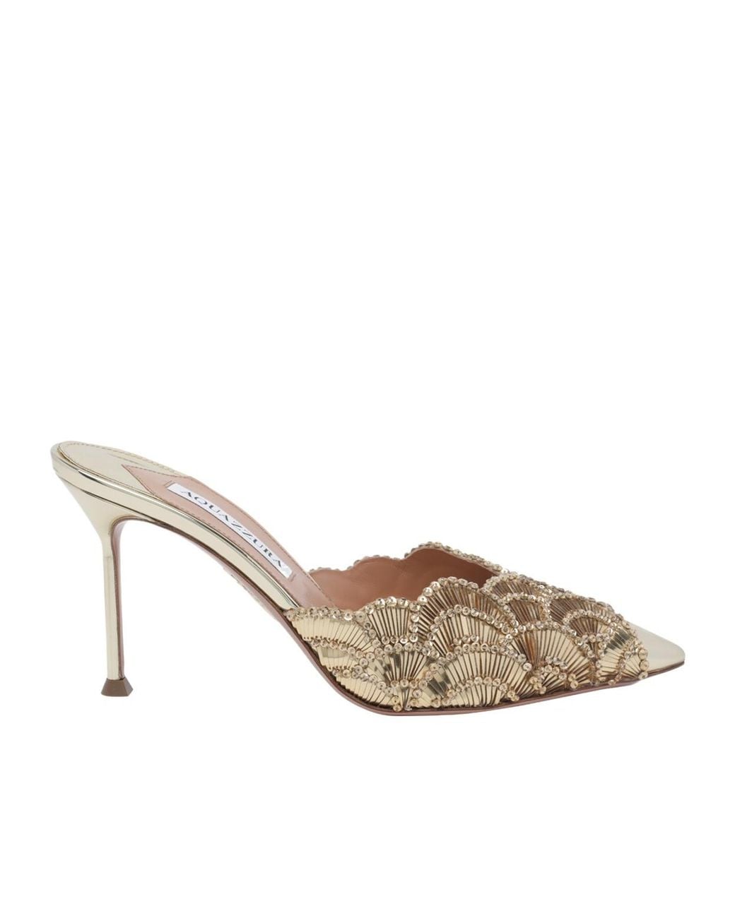Aquazzura Multicolor Ce Soir Embellished Mules