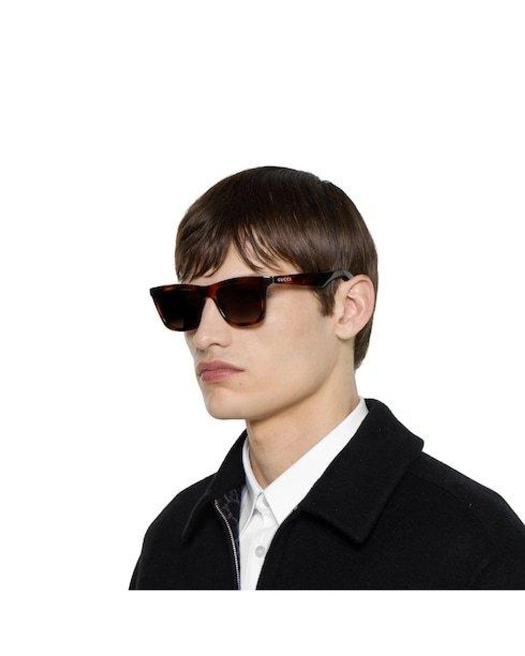 Gucci Multicolor Rectangular Frame Sunglasses for men