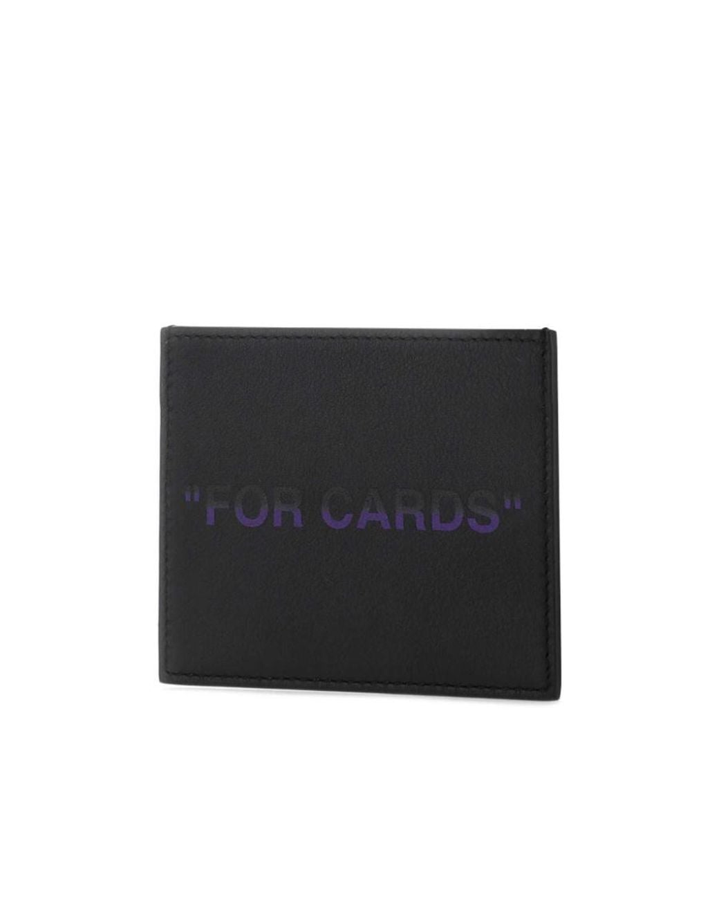 Off-White c/o Virgil Abloh Black Leather Cardholder for men