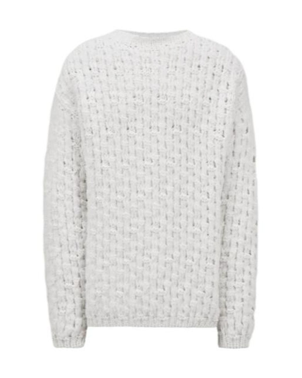 Moncler White Wool Alpaca Jumper for men