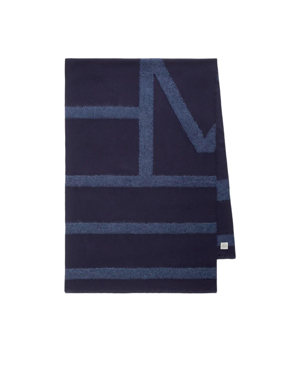 Totême Blue Totême Monogram Twill Scarf