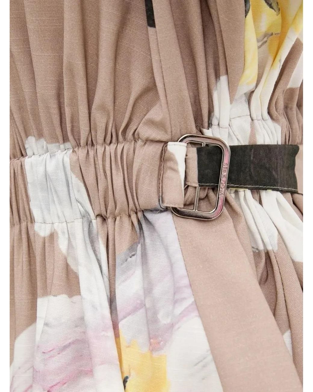 Stine Goya Multicolor Floral-Print Belted Blouse