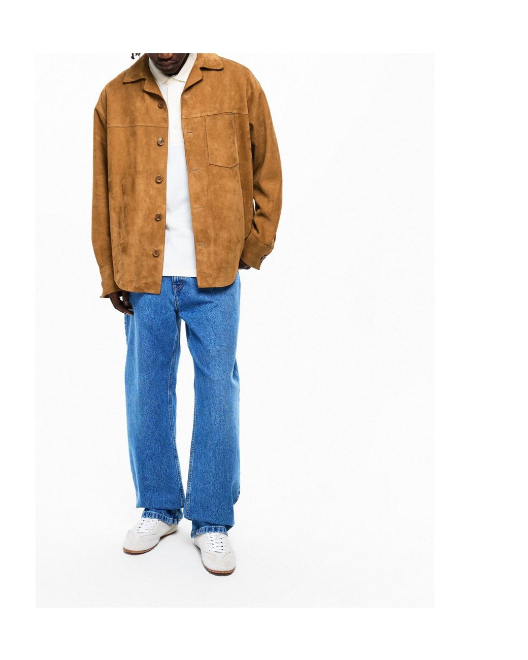 AMI Brown Suede Shirt Jacket for men