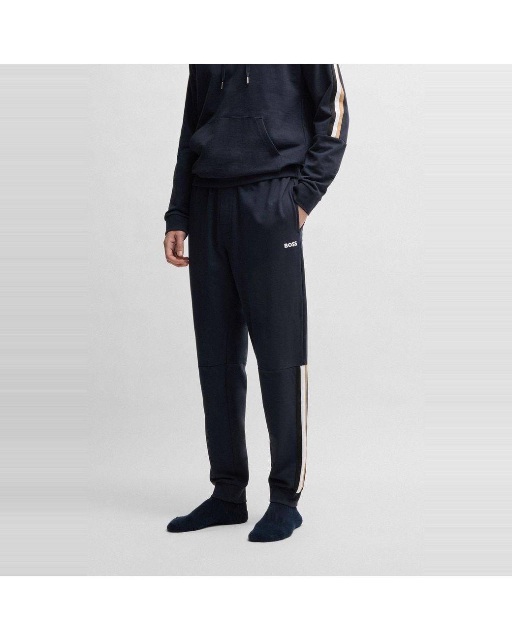 Boss Black Simple Solid Color Casual Pants for men