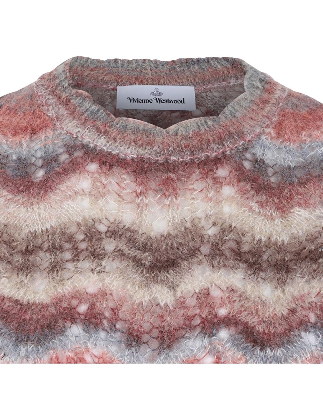 Vivienne Westwood Pink Textured Knit Knitted Top