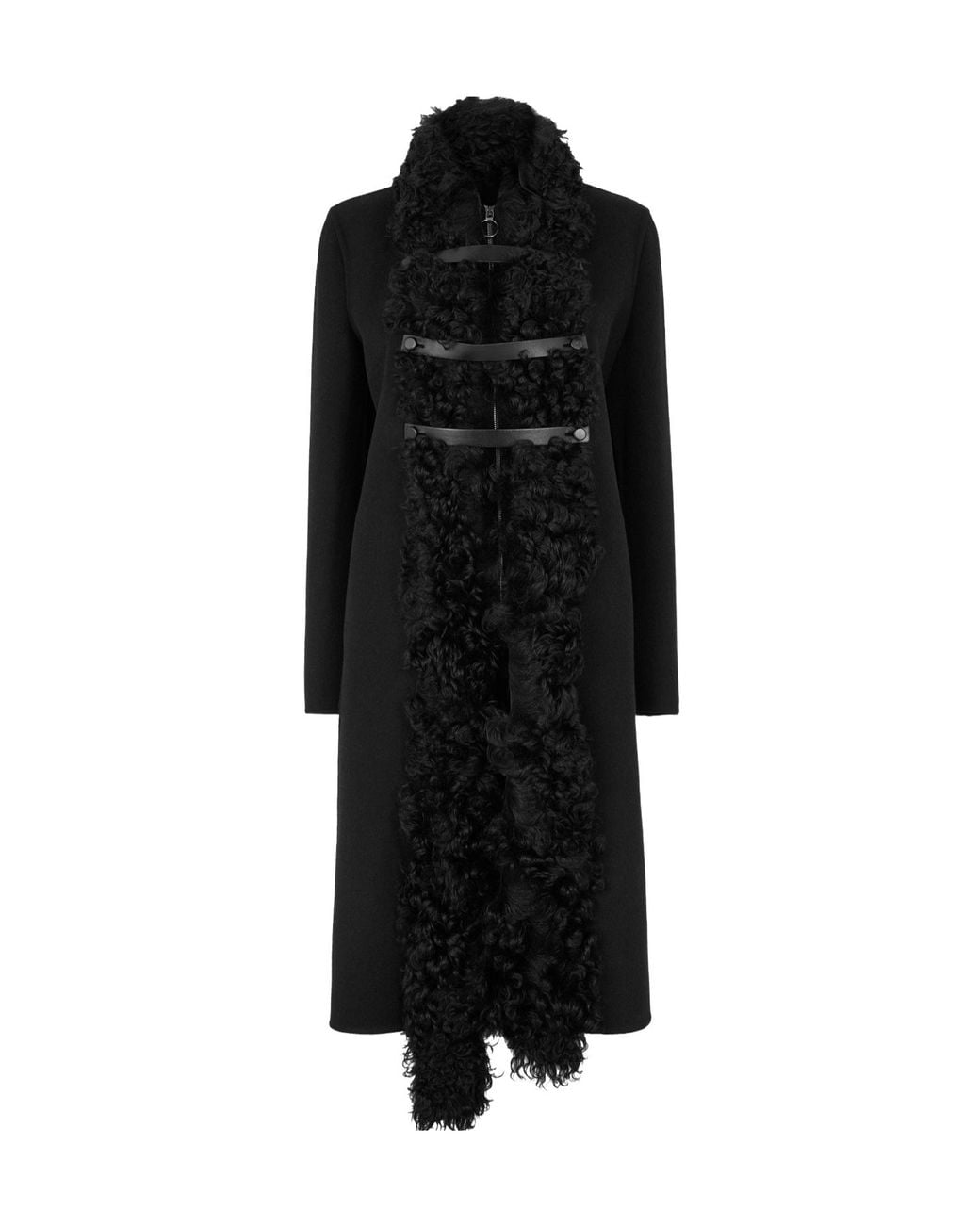 Fendi Black Simple Wool Coat