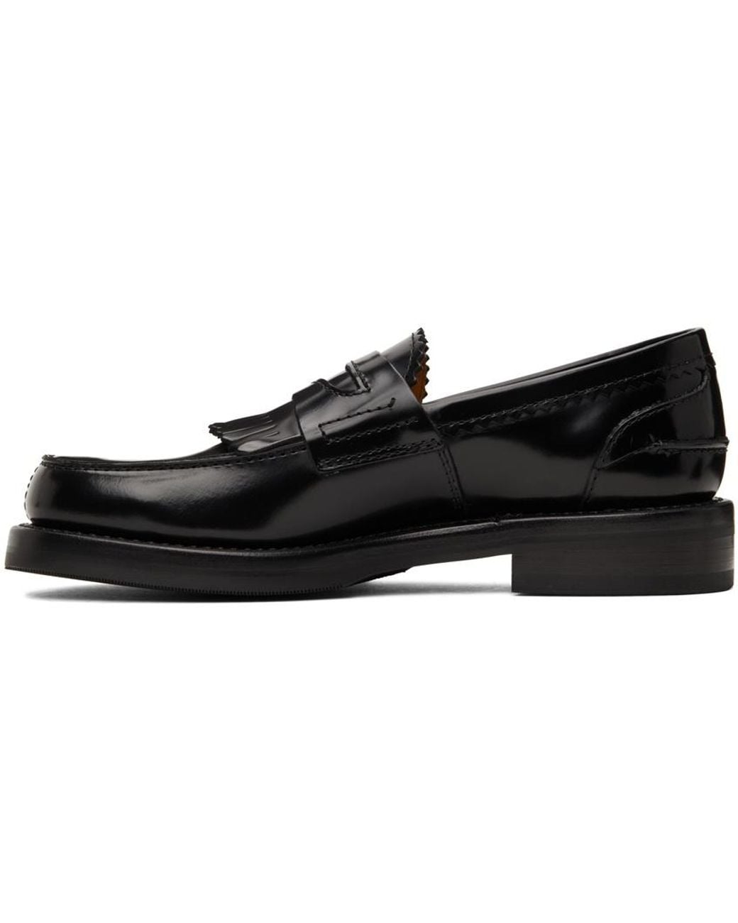 Our Legacy Black Fringed Loafers for men
