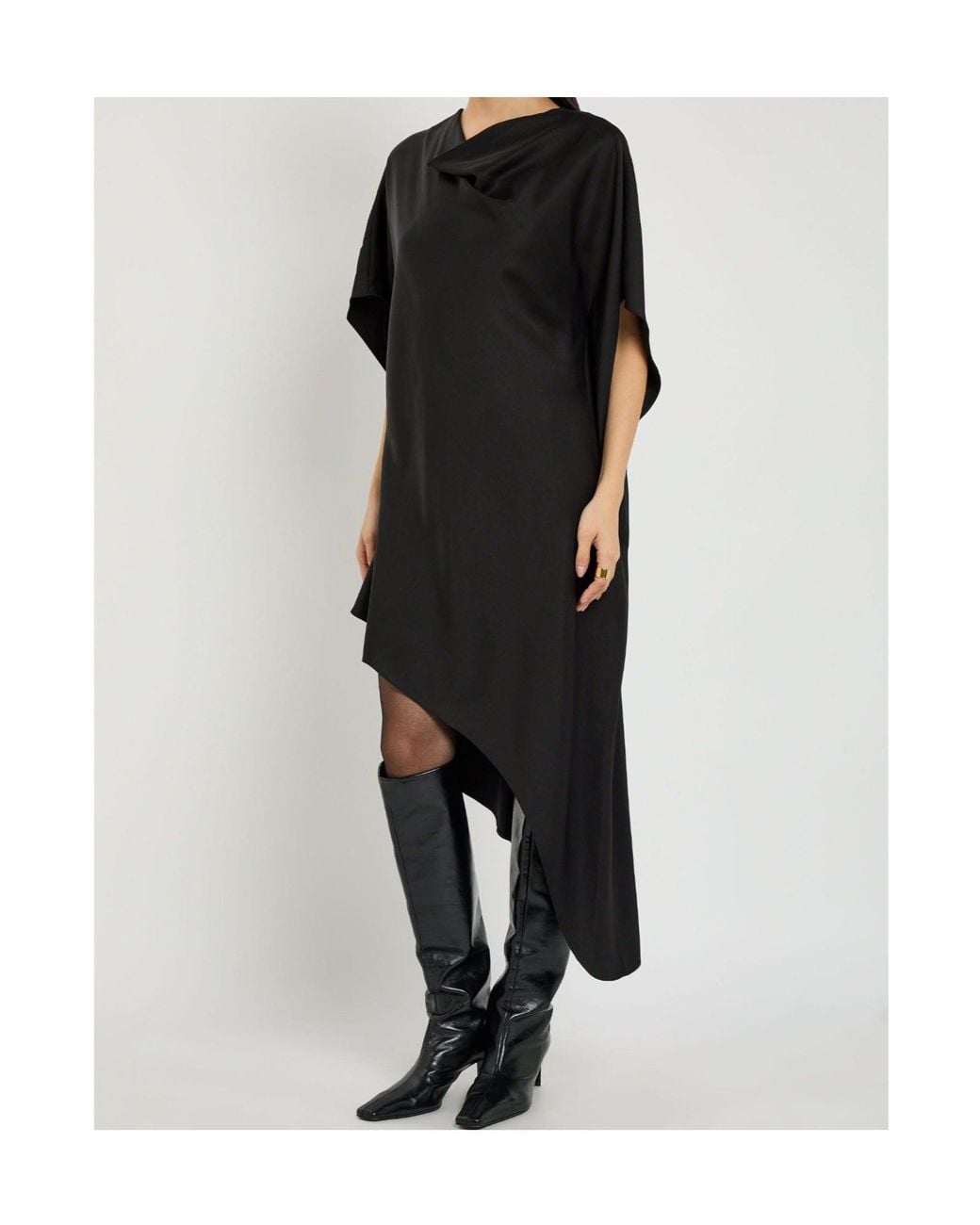 Jonathan Simkhai Black Cape-Style Dress