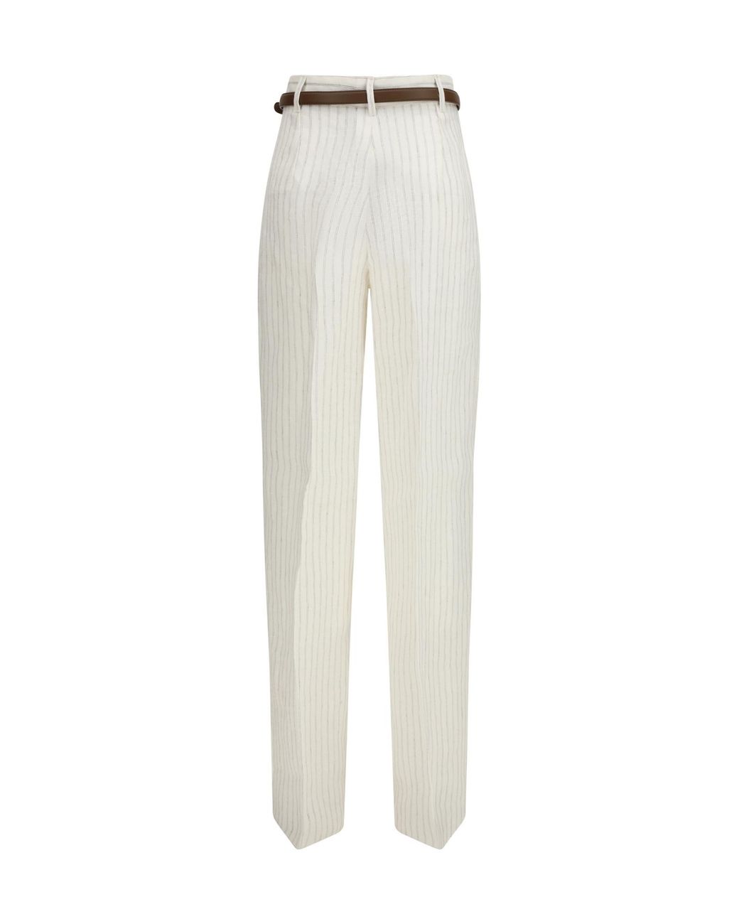 Max Mara White Studio Fonte Striped Trousers