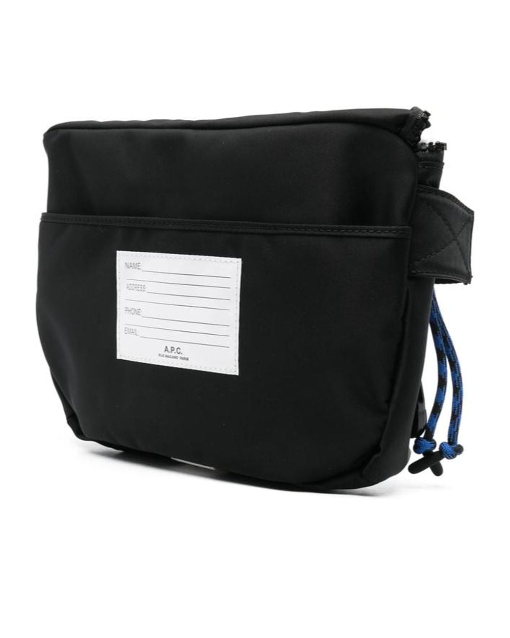 A.P.C. Black Treck Zipped Shoulder Bag for men