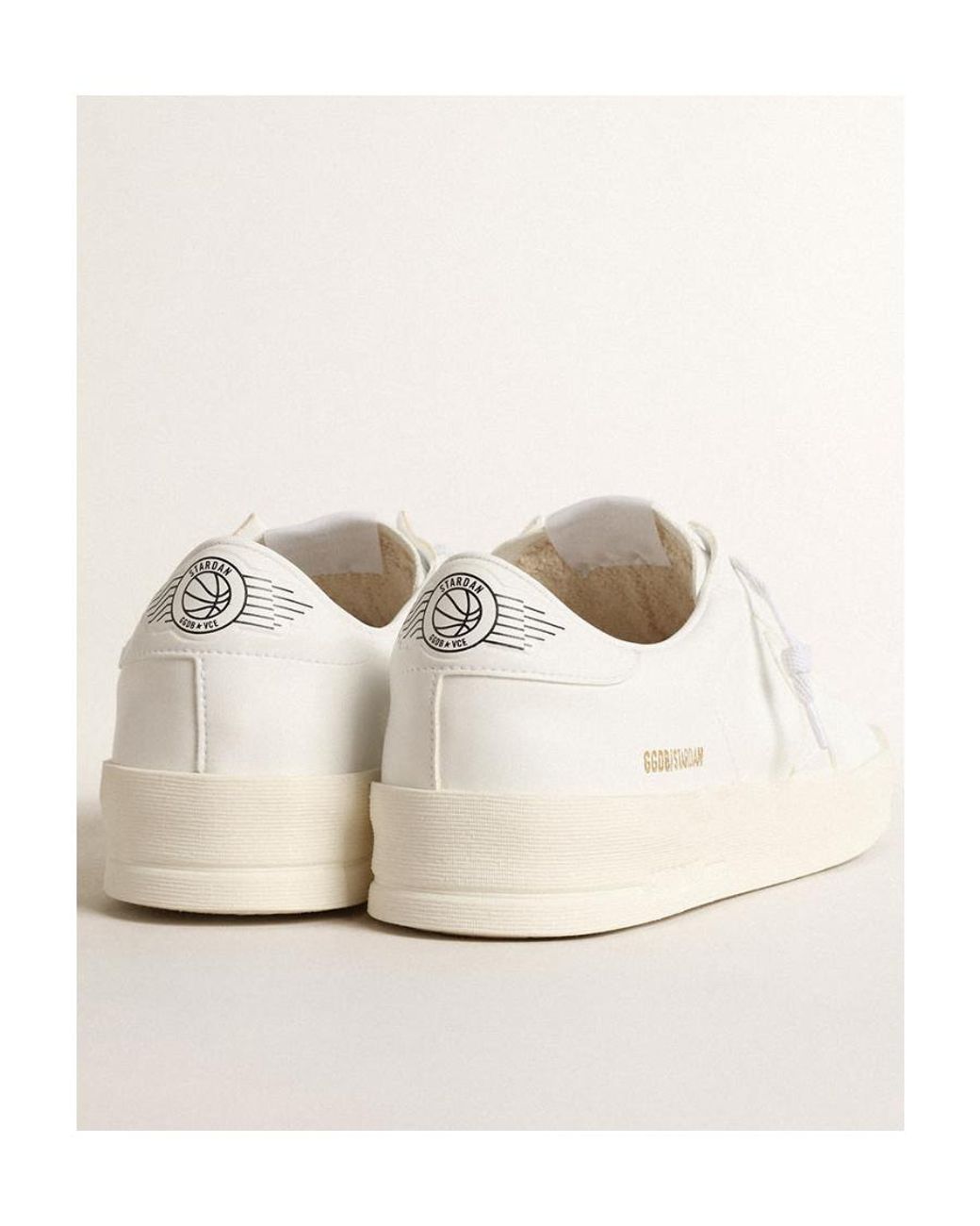 Golden Goose Deluxe Brand White Stardan Low-Top Sneakers