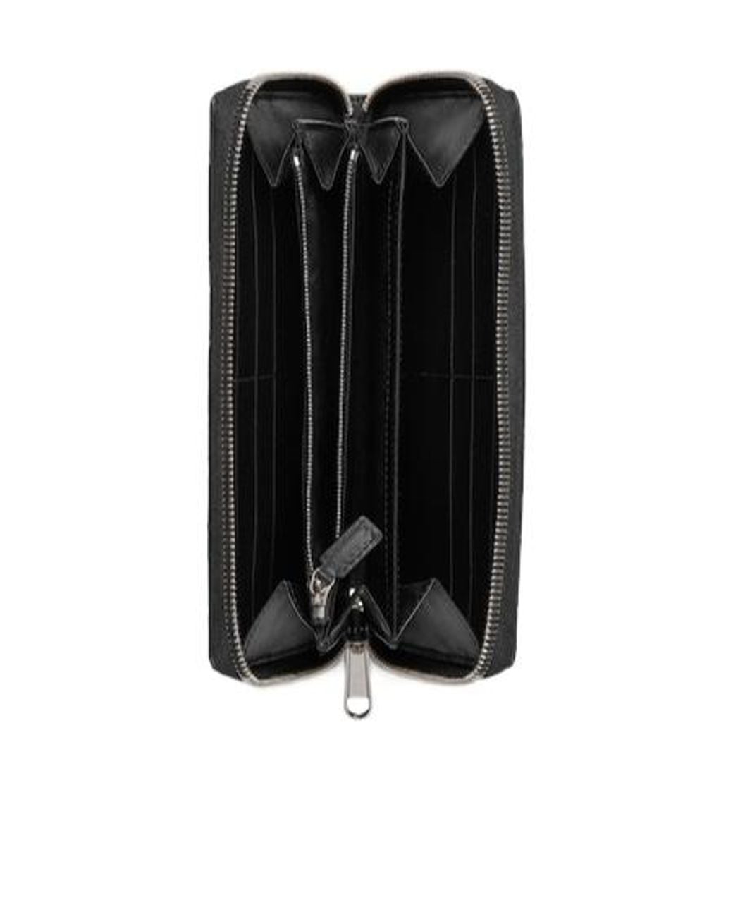 Gucci Black Imprint Zip Around Wallet for men