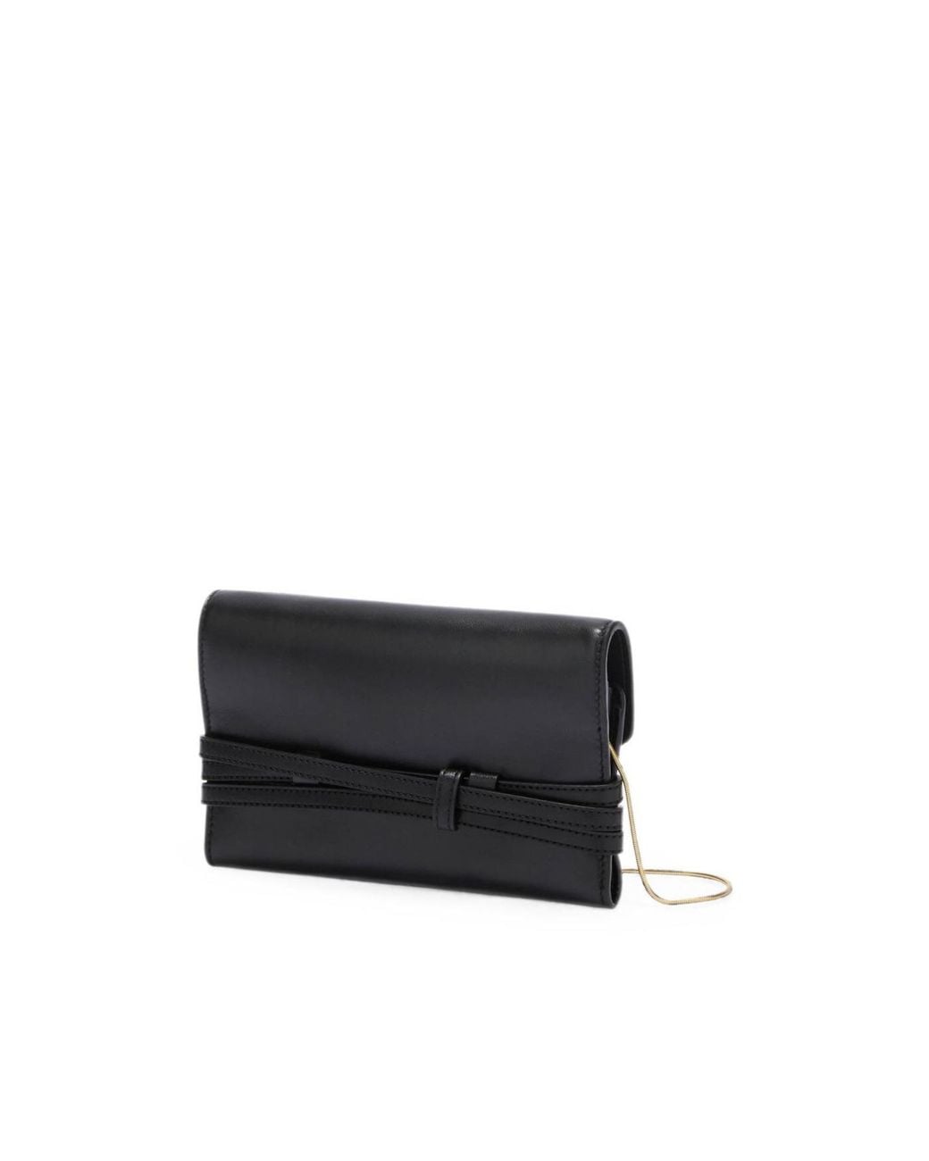 Moschino Black Buckled Chain Strap Shoulder Bag