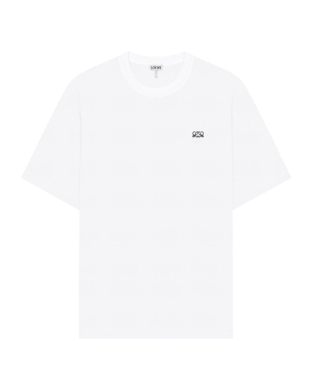 Loewe White Short-Sleeve Crew-Neck T-Shirt for men
