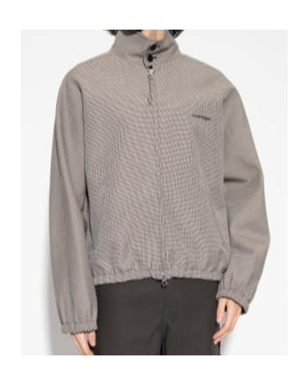 Courreges Gray Houndstooth Casual Jacket for men