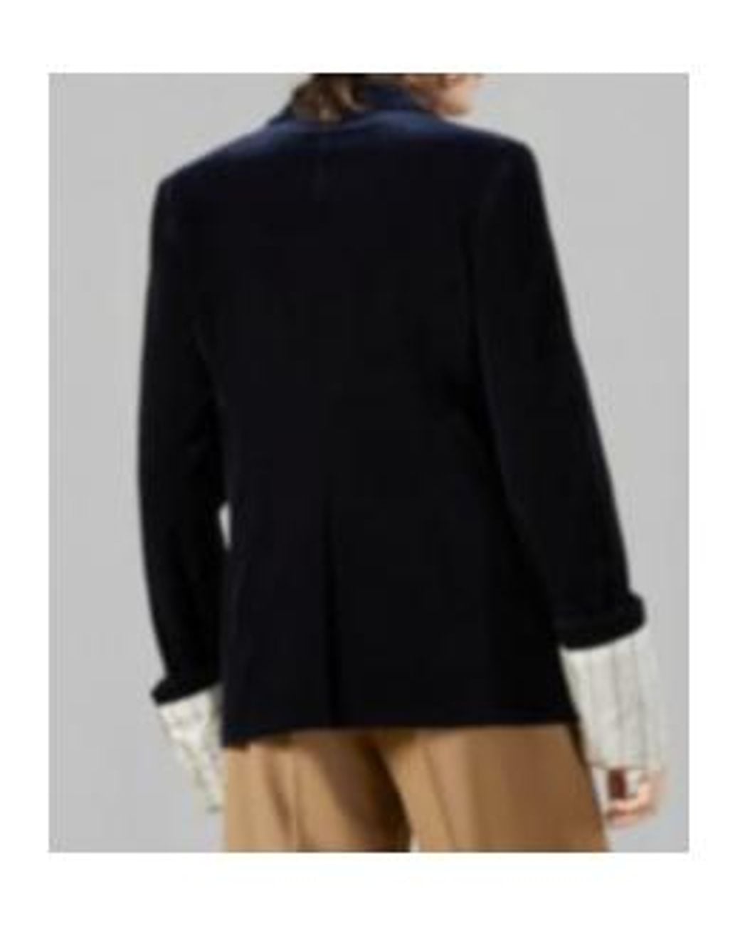 Gucci Blue Stretch Velvet Formal Jacket for men