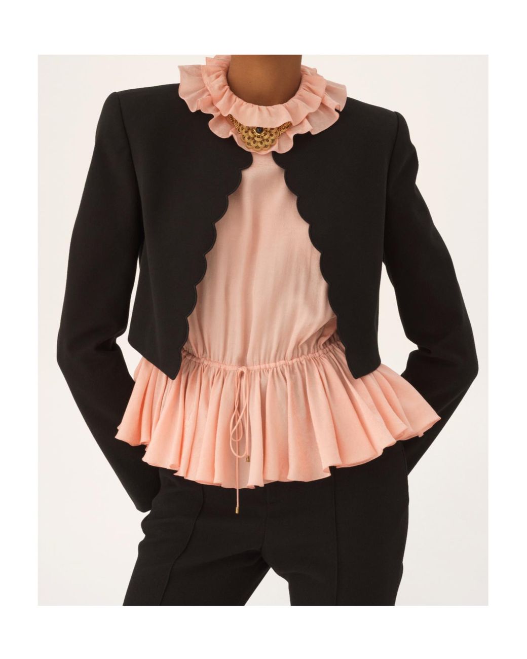Chloé Black Cropped Cardigan