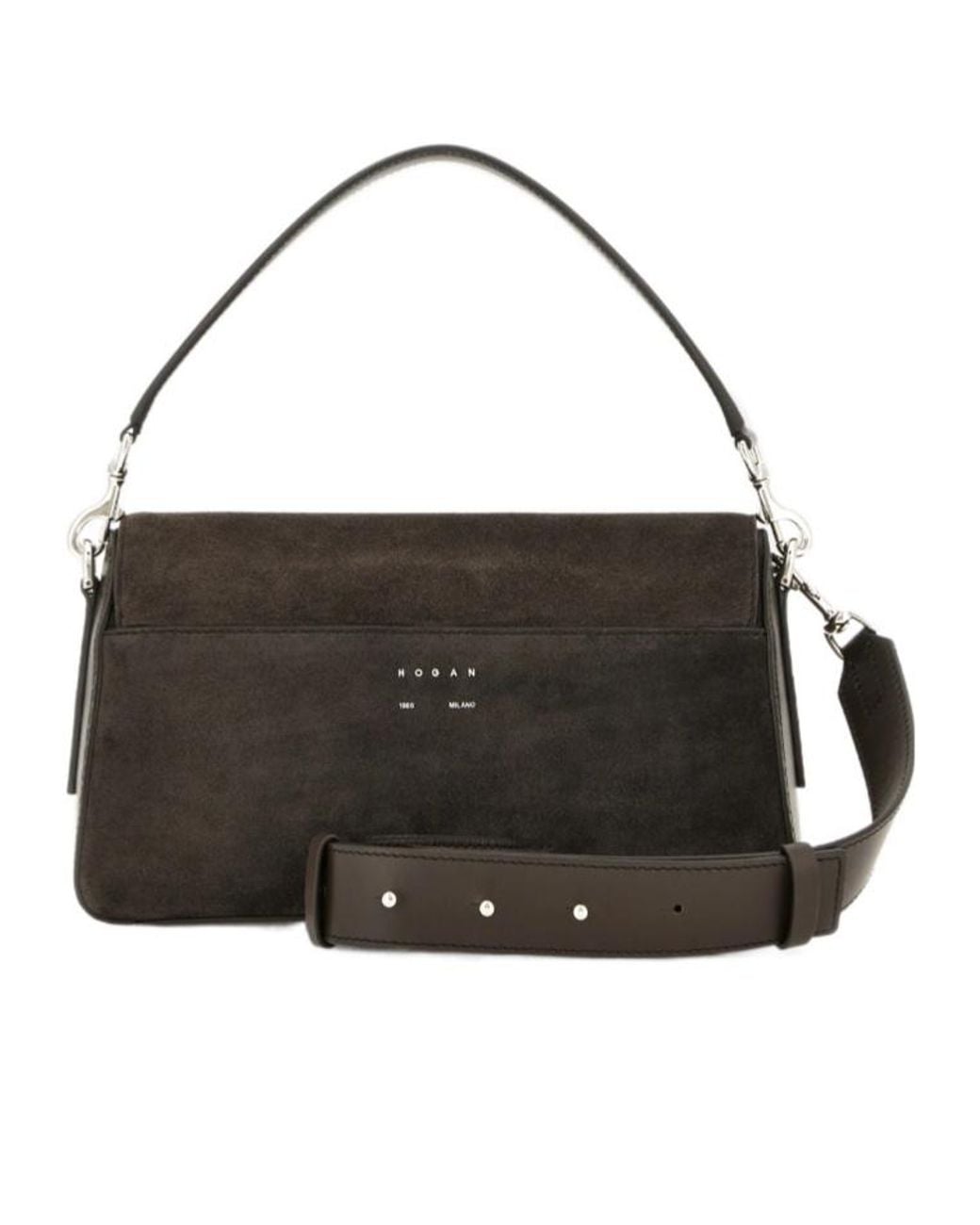Hogan Black H-Turn Flap Bag