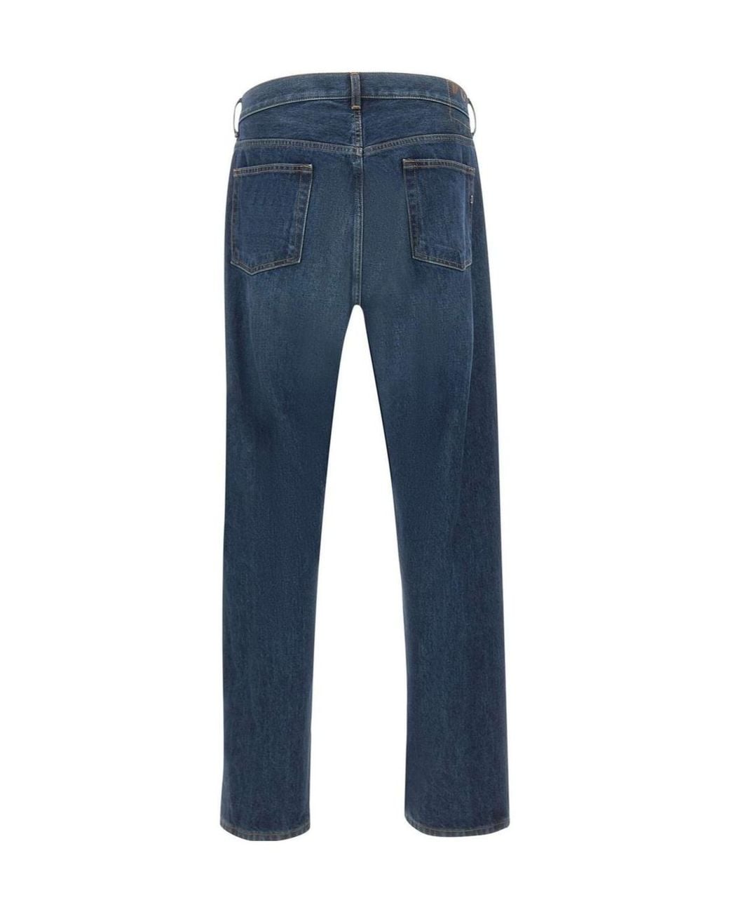 Dondup Blue Yui Relaxed Tapered Jeans for men