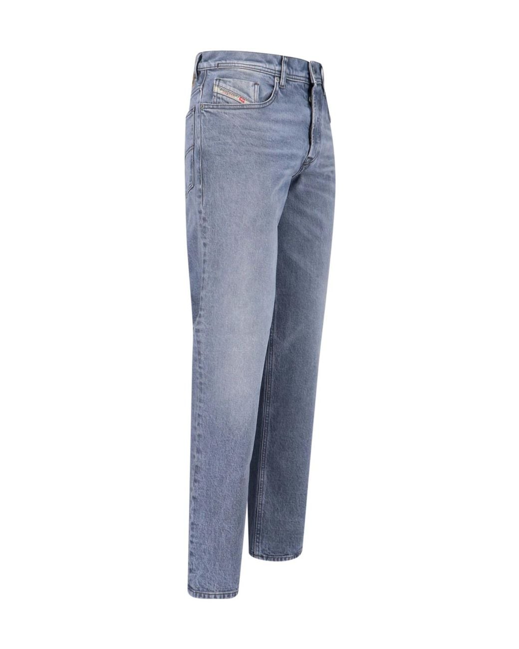 DIESEL Blue Logo Patch Jeans for men