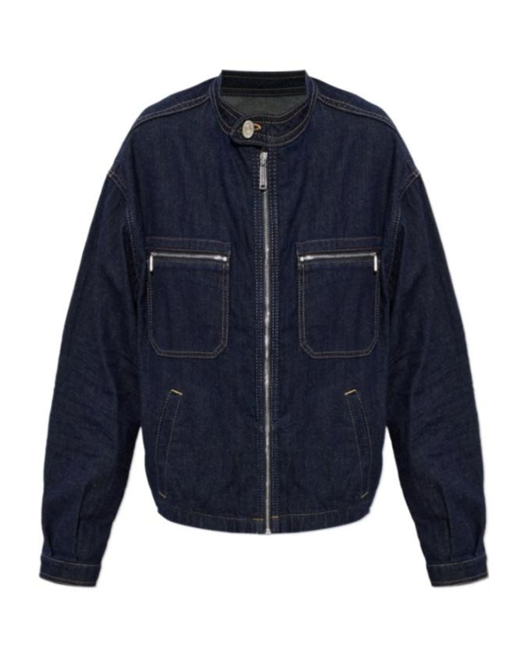 DSquared² Blue Zipped Denim Jacket