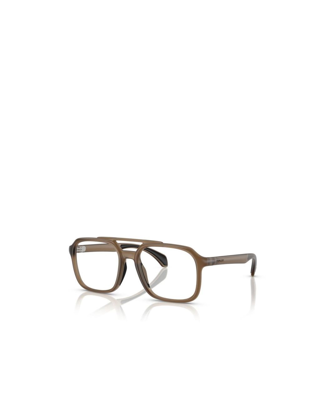 Moncler White Eyewear Pilot Frame Glasses for men