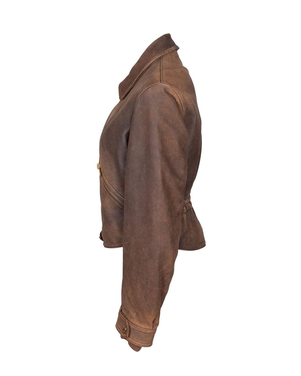 Golden Goose Deluxe Brand Brown Leather Jacket