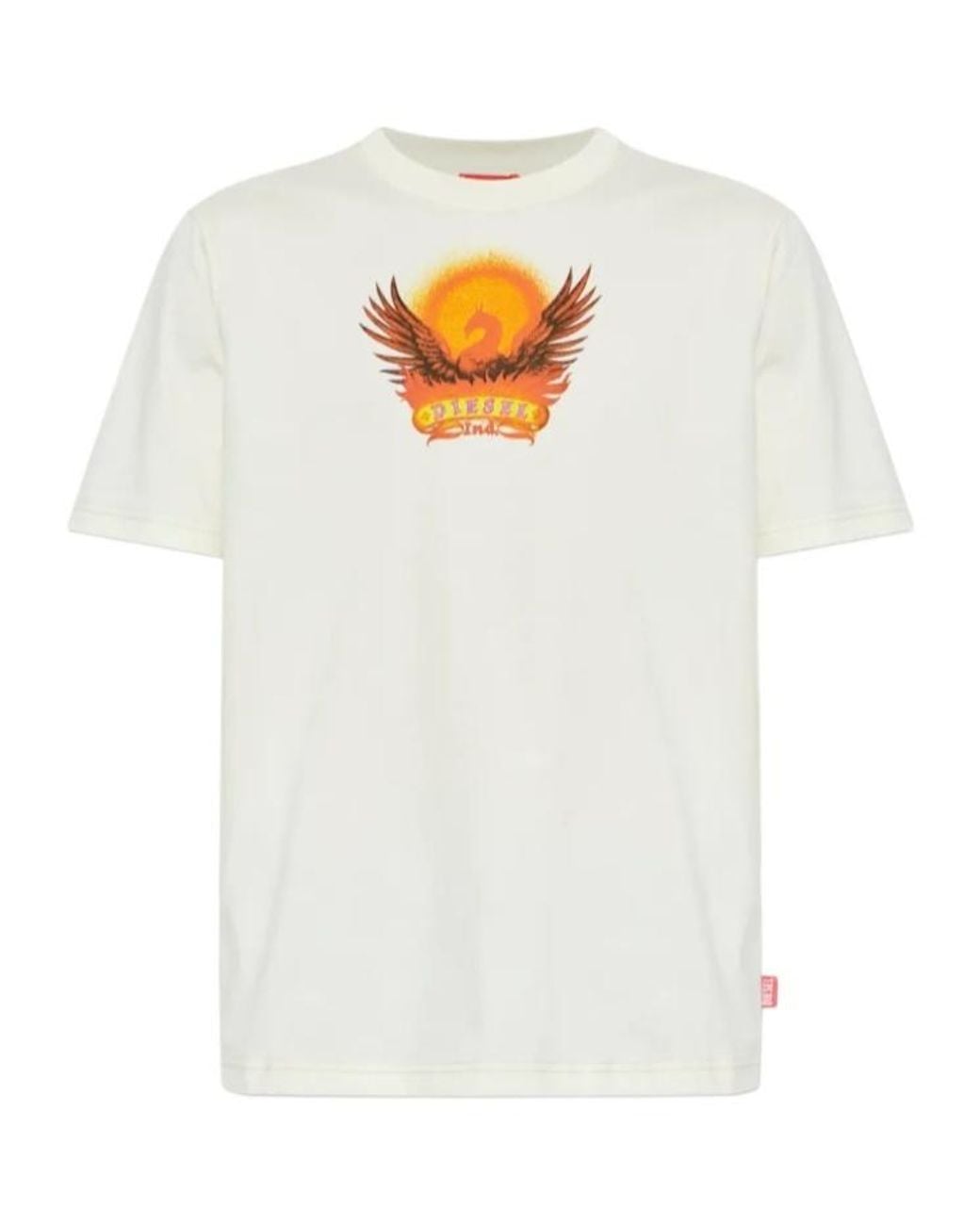 DIESEL White T-Adjust-Aa1 T-Shirt for men