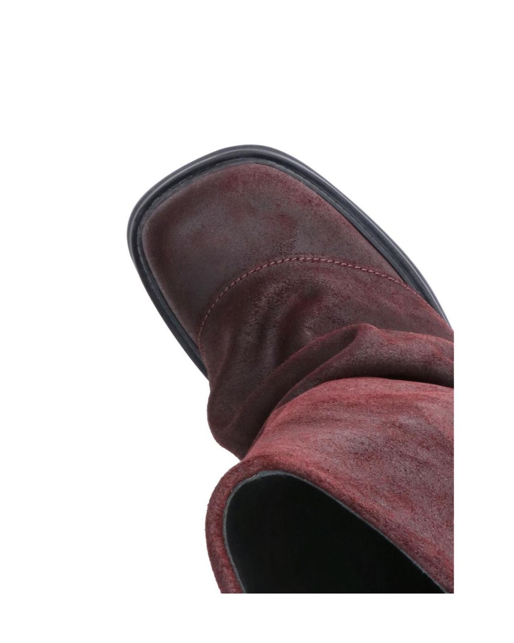 The Attico Brown The Slouchy Square-Toe Boots
