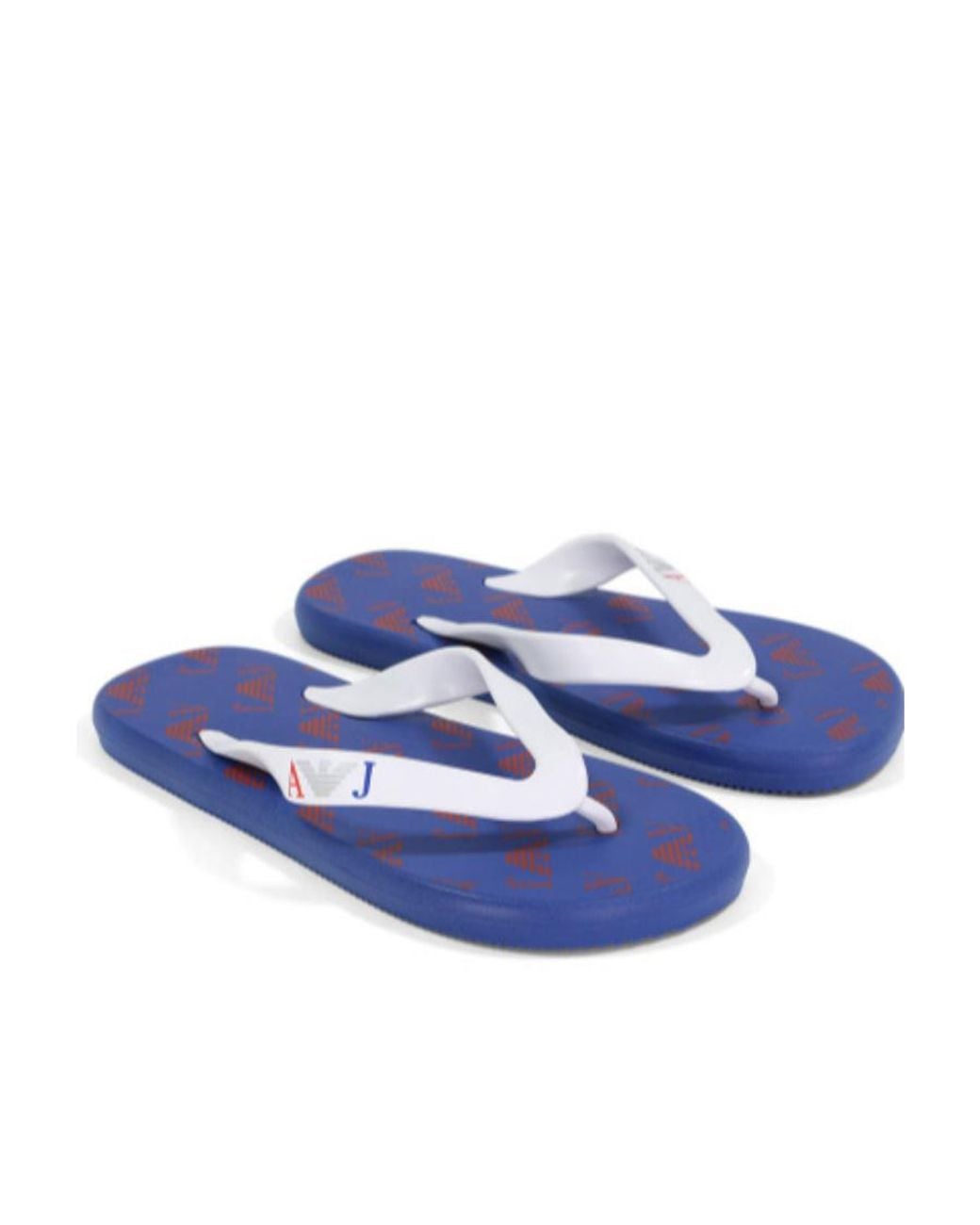 Armani Jeans Blue Logo Detail Sandals for men